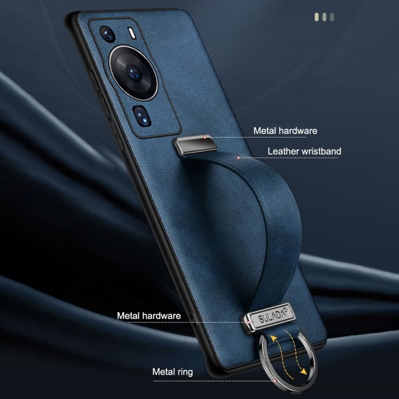 Coque Huawei P60 Pro avec Sangle et Anneau Supports