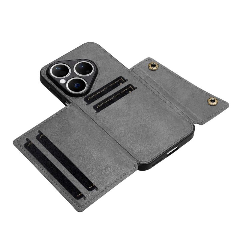 Coque Huawei Pura 80 Effet Cuir Porte-Cartes