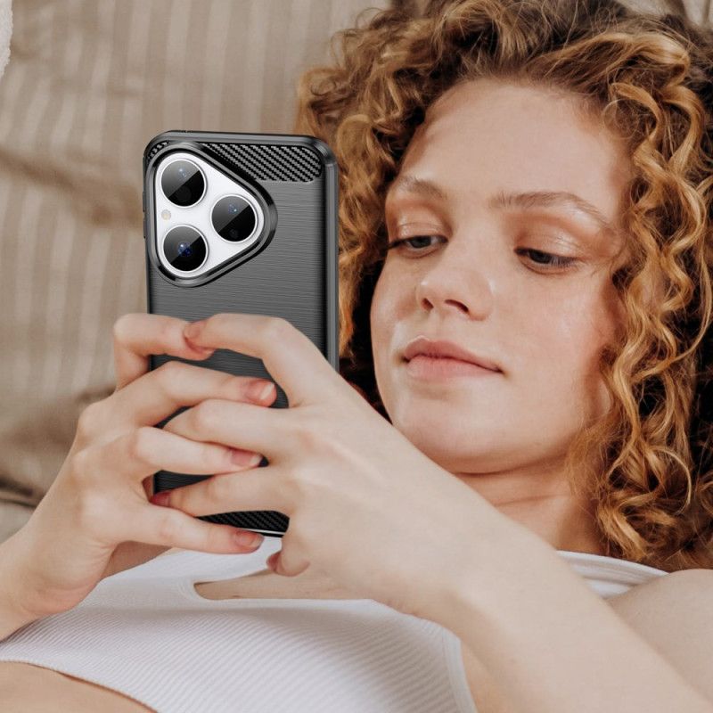 Coque Huawei Pura 80 Fibre Carbone Brossée