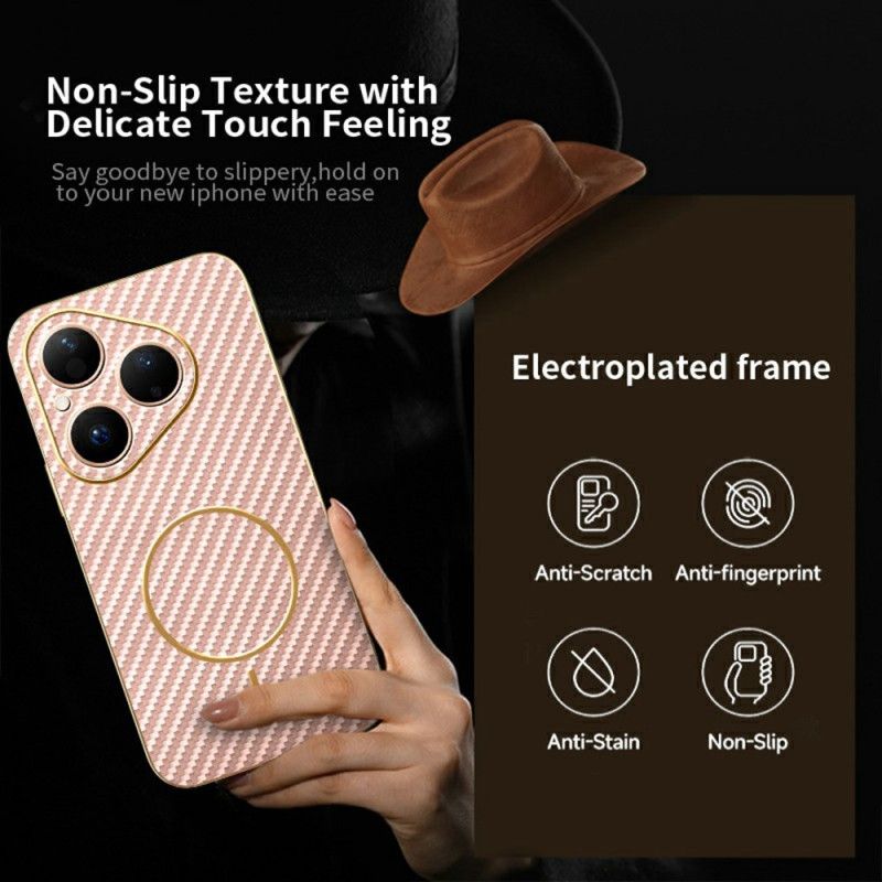 Coque Huawei Pura 80 Texture Fibre de Carbone