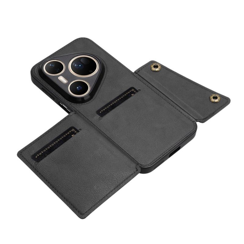 Coque Huawei Pura 80 Ultra Effet Cuir Porte-Cartes