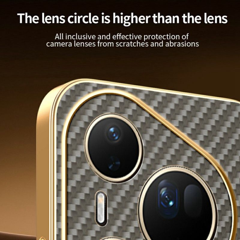 Coque Huawei Pura 80 Ultra Texture Fibre Carbone