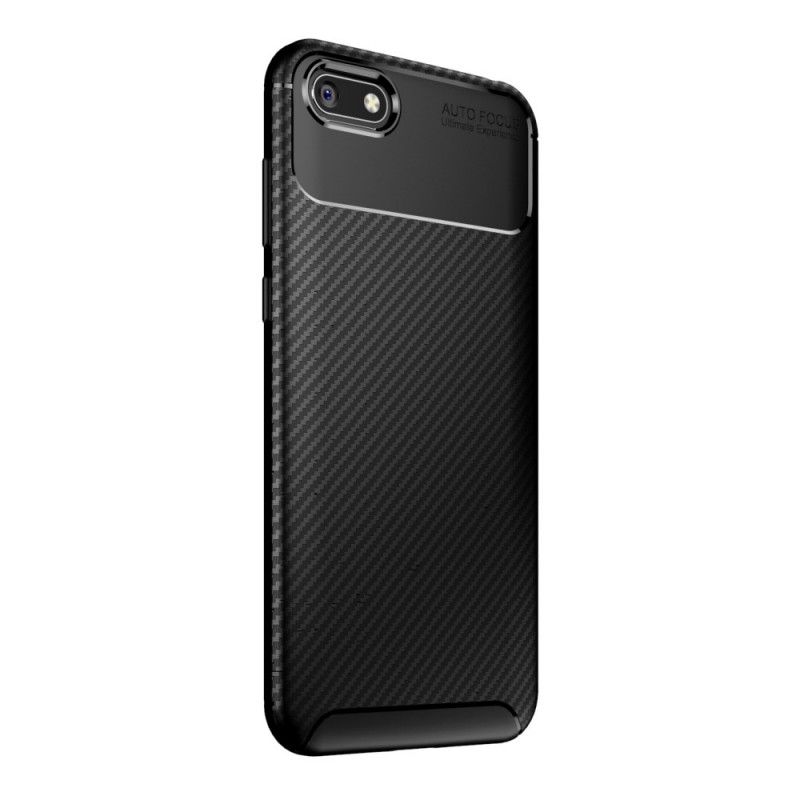 Coque Huawei Y5 2018 Flexible Texture Fibre Carbone