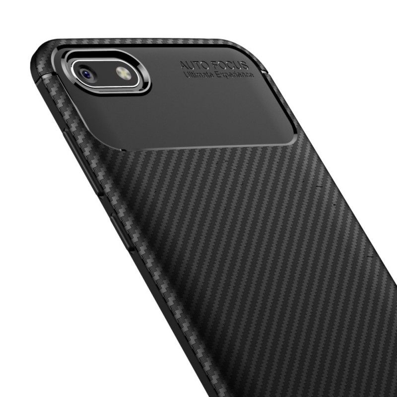 Coque Huawei Y5 2018 Flexible Texture Fibre Carbone