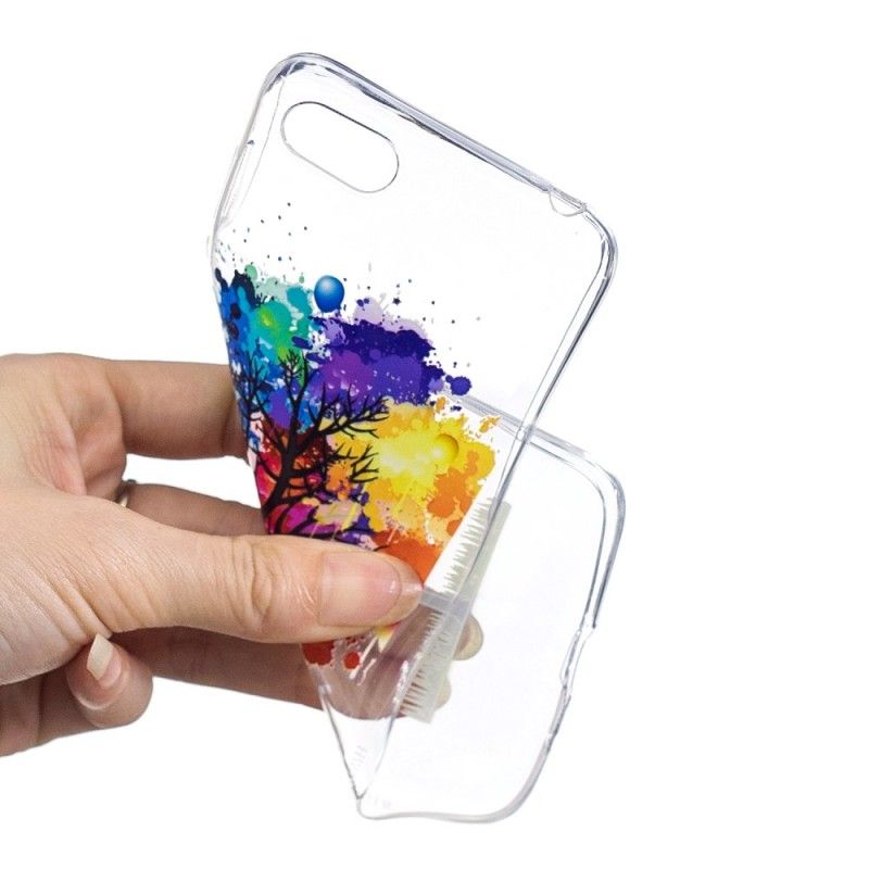 Coque Huawei Y5 2018 Transparente Arbre Aquarelle