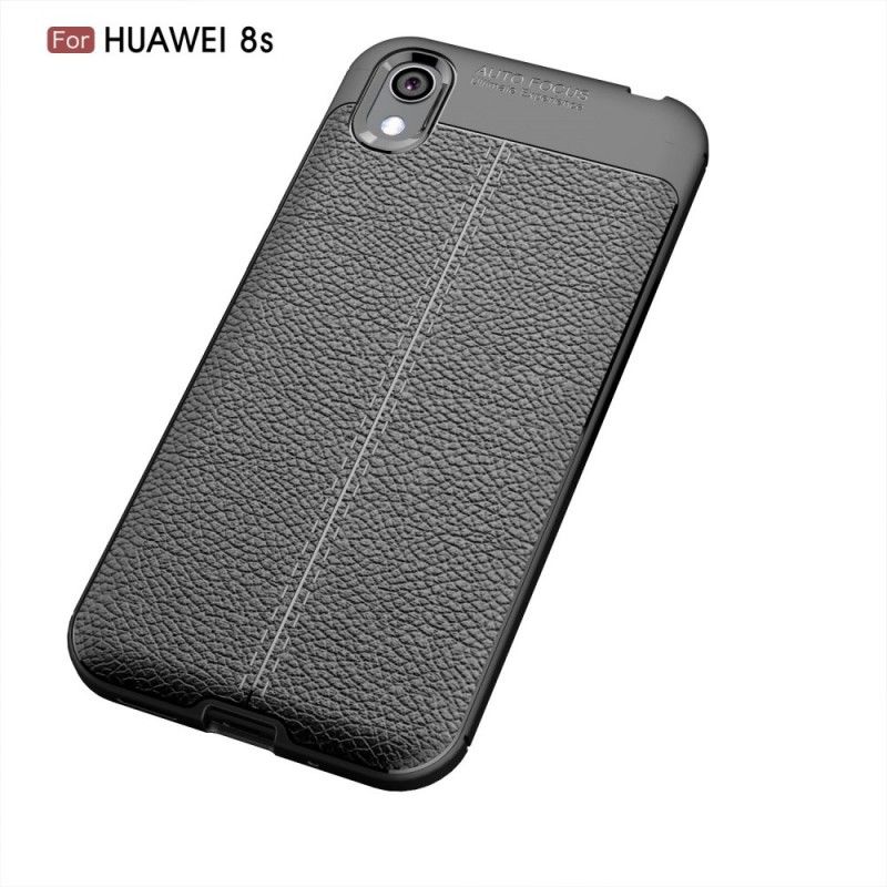 Coque Huawei Y5 2019 / Honor 8s Effet Cuir Litchi Double Line