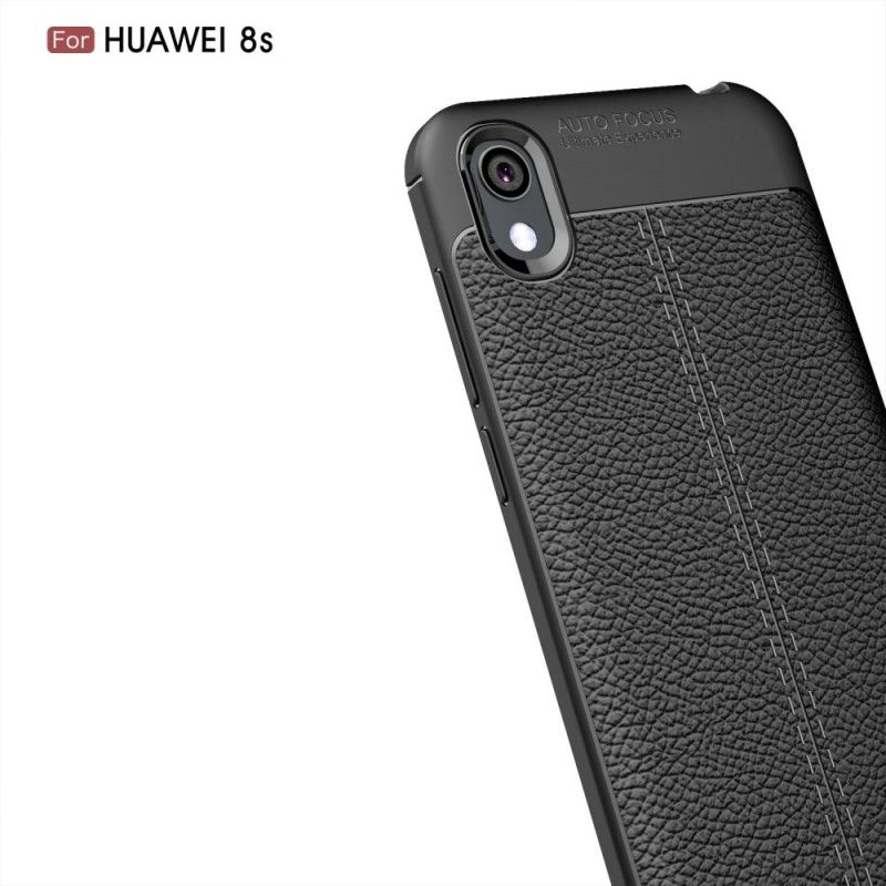 Coque Huawei Y5 2019 / Honor 8s Effet Cuir Litchi Double Line