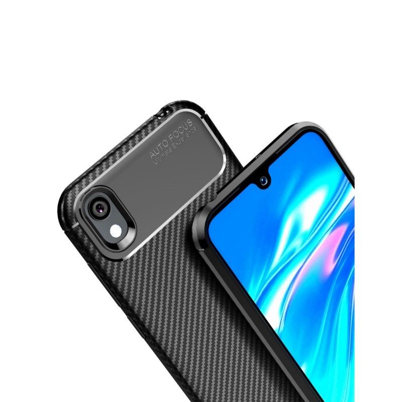 Coque Huawei Y5 2019 / Honor 8s Flexible Texture Fibre Carbone
