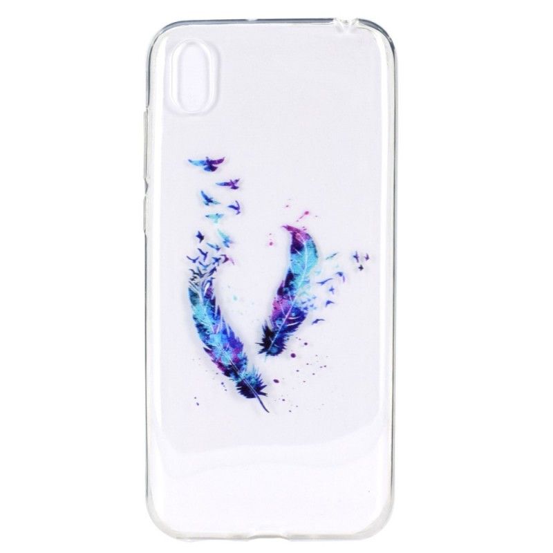 Coque Huawei Y5 2019 Transparente Plumes