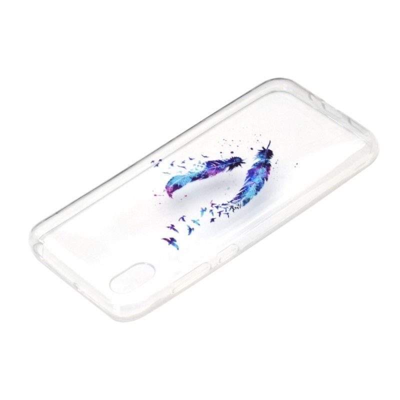 Coque Huawei Y5 2019 Transparente Plumes