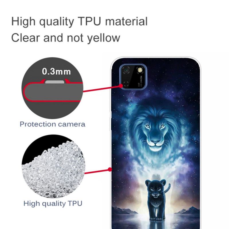 Coque Huawei Y5p Lionceau