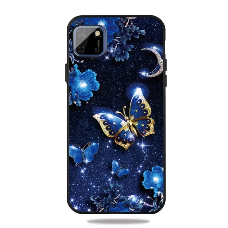 Coque Huawei Y5p Papillon D'or