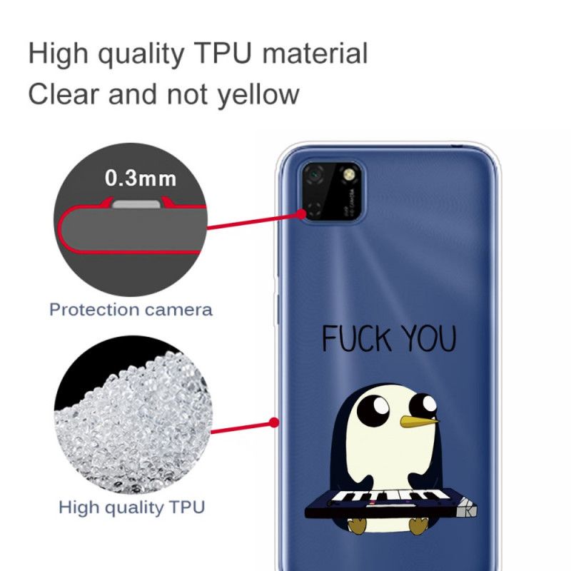 Coque Huawei Y5p Pingouin Fuck You