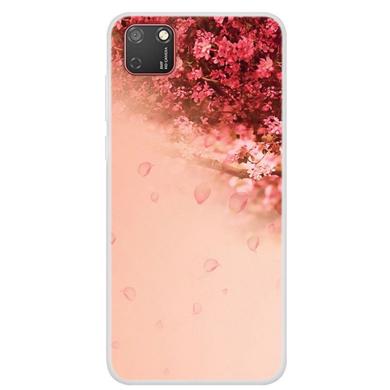 Coque Huawei Y5p Transparente Arbre Romantique