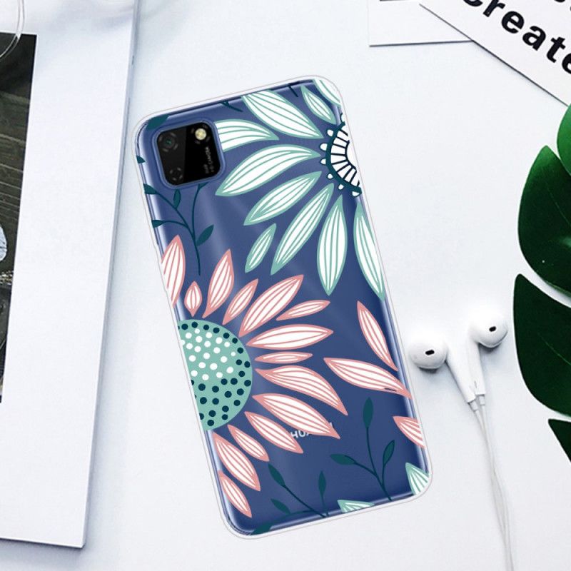 Coque Huawei Y5p Transparente Une Fleur