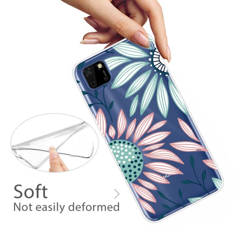 Coque Huawei Y5p Transparente Une Fleur