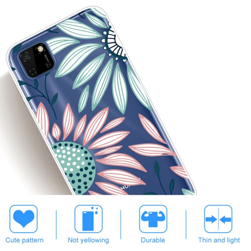 Coque Huawei Y5p Transparente Une Fleur