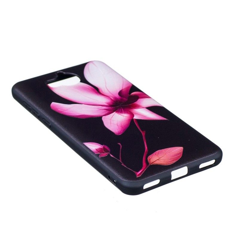 Coque Huawei Y6 2017 En Relief Pink Flower