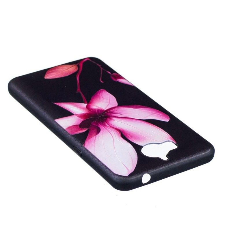 Coque Huawei Y6 2017 En Relief Pink Flower