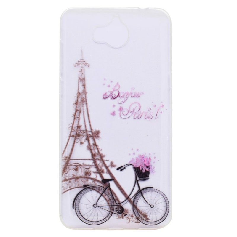 Coque Huawei Y6 2017 Transparente Bonjour Paris