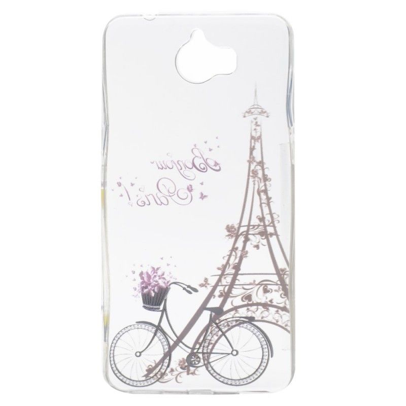 Coque Huawei Y6 2017 Transparente Bonjour Paris