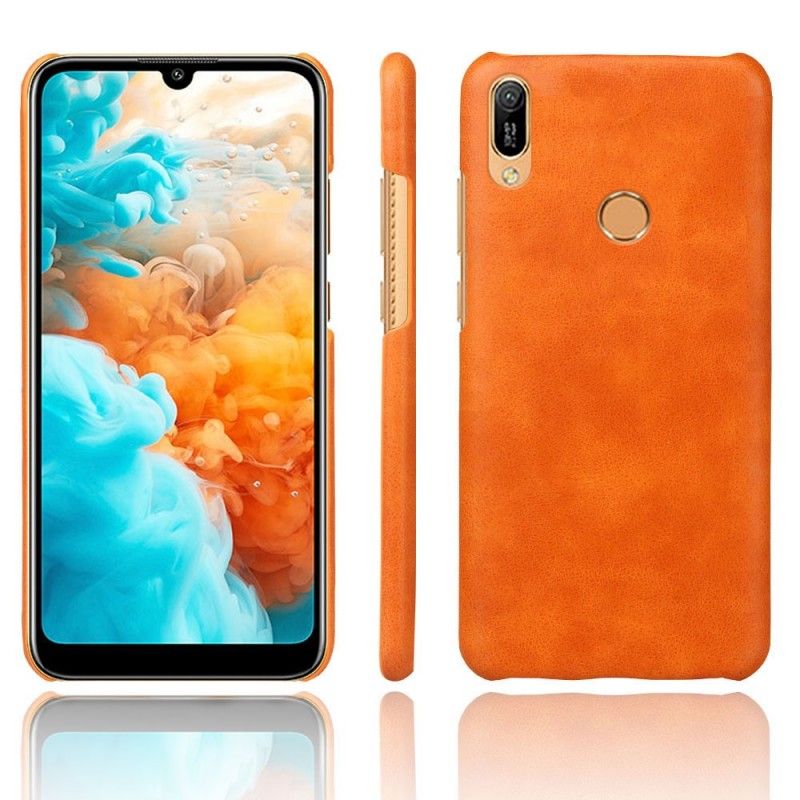 Coque Huawei Y6 2019 Effet Cuir Litchi Performance