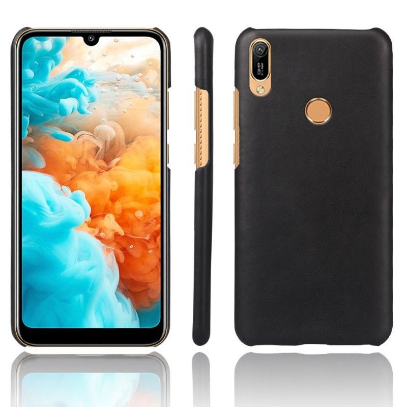 Coque Huawei Y6 2019 Effet Cuir Litchi Performance