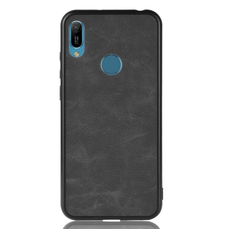 Coque Huawei Y6 2019 Effet Cuir Look Vintage