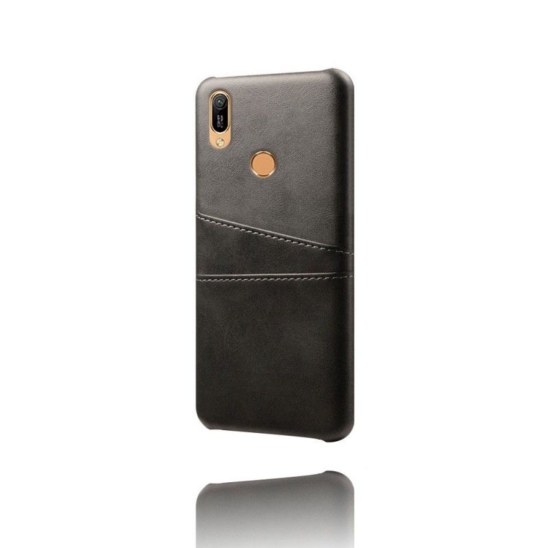 Coque Huawei Y6 2019 Porte Cartes Effet Cuir