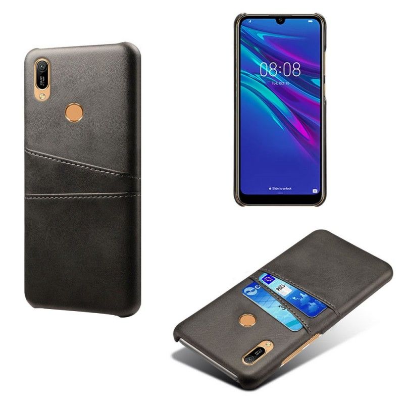 Coque Huawei Y6 2019 Porte Cartes Effet Cuir