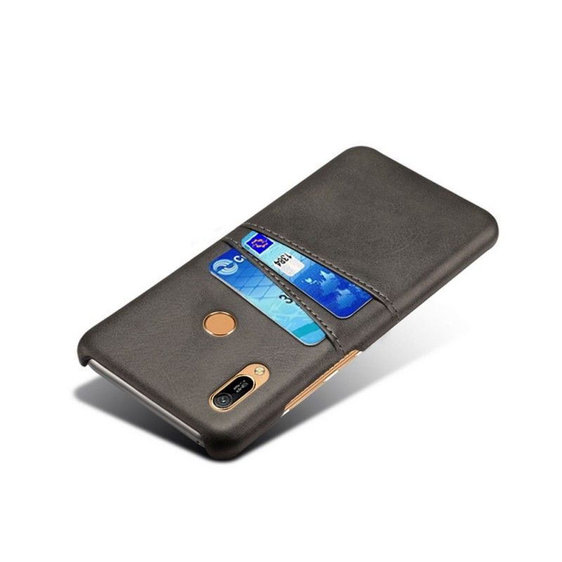 Coque Huawei Y6 2019 Porte Cartes Effet Cuir