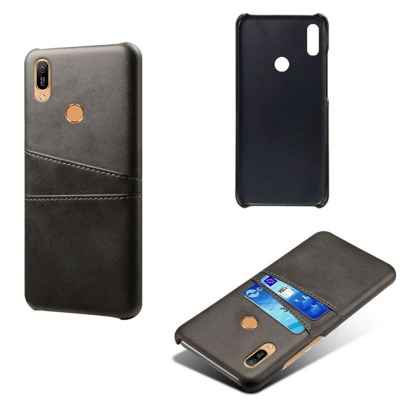 Coque Huawei Y6 2019 Porte Cartes Effet Cuir