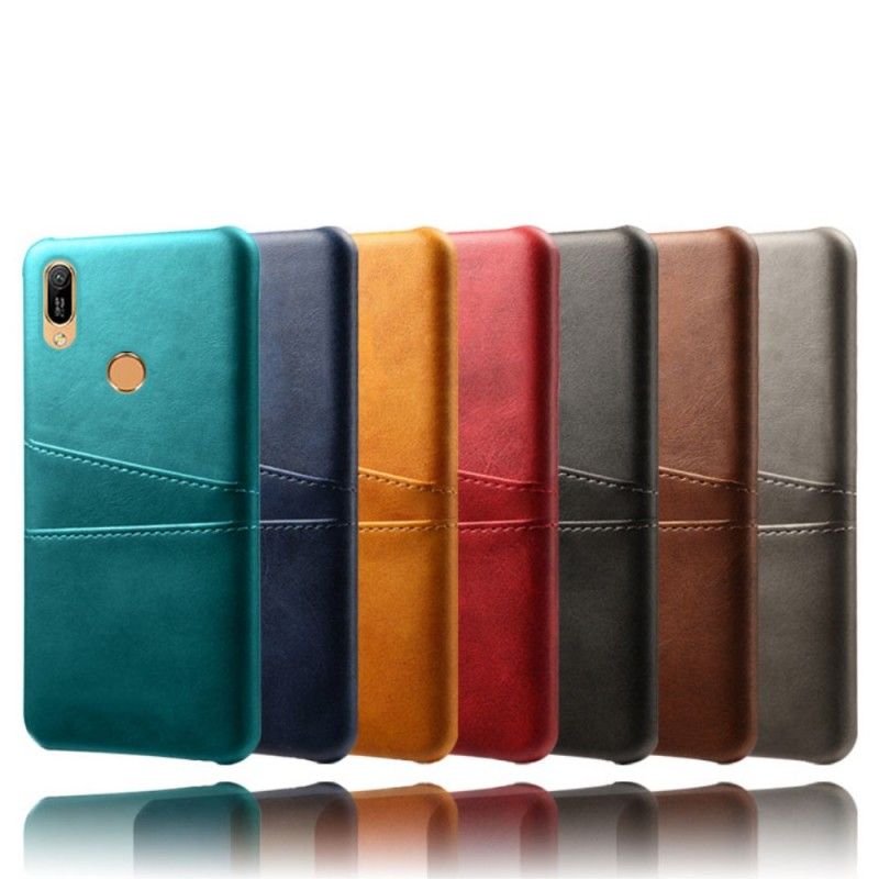 Coque Huawei Y6 2019 Porte Cartes Effet Cuir