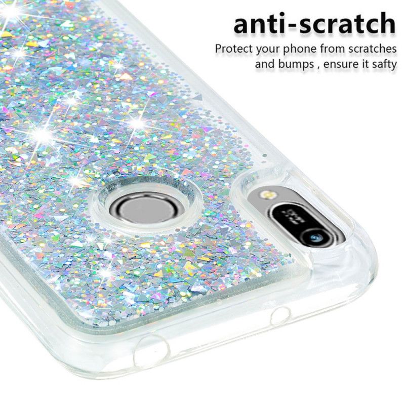 Coque Huawei Y6 2019 Poudre De Paillettes