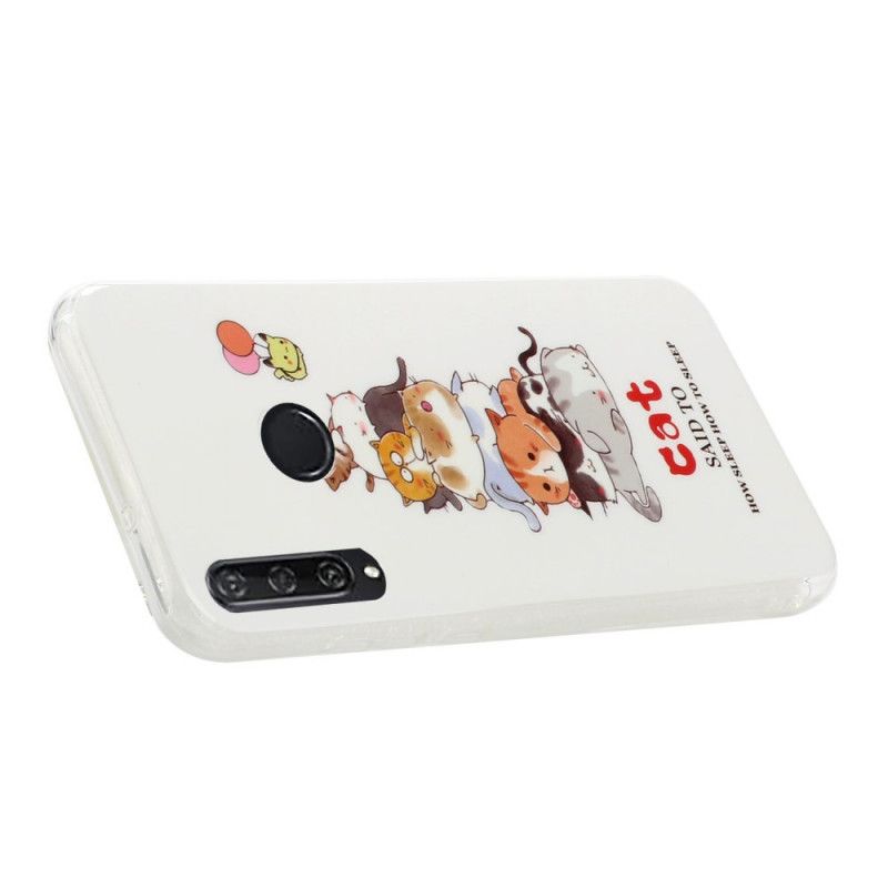 Coque Huawei Y6p Cats Fluorescente