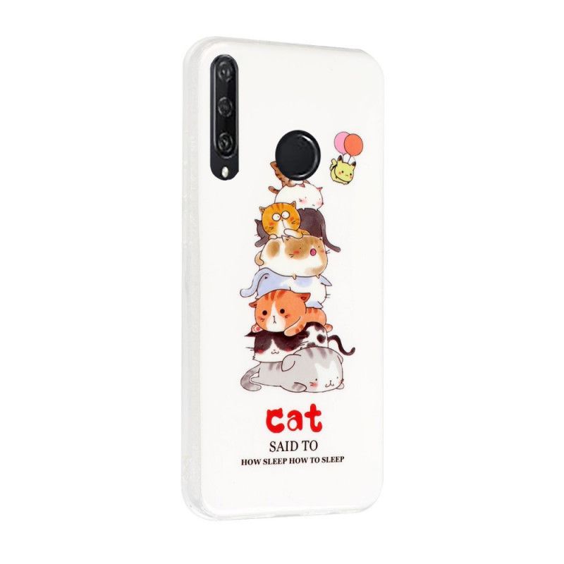 Coque Huawei Y6p Cats Fluorescente