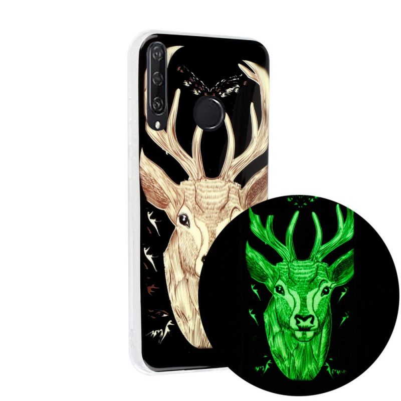 Coque Huawei Y6p Cerf Majestueux Fluorescente