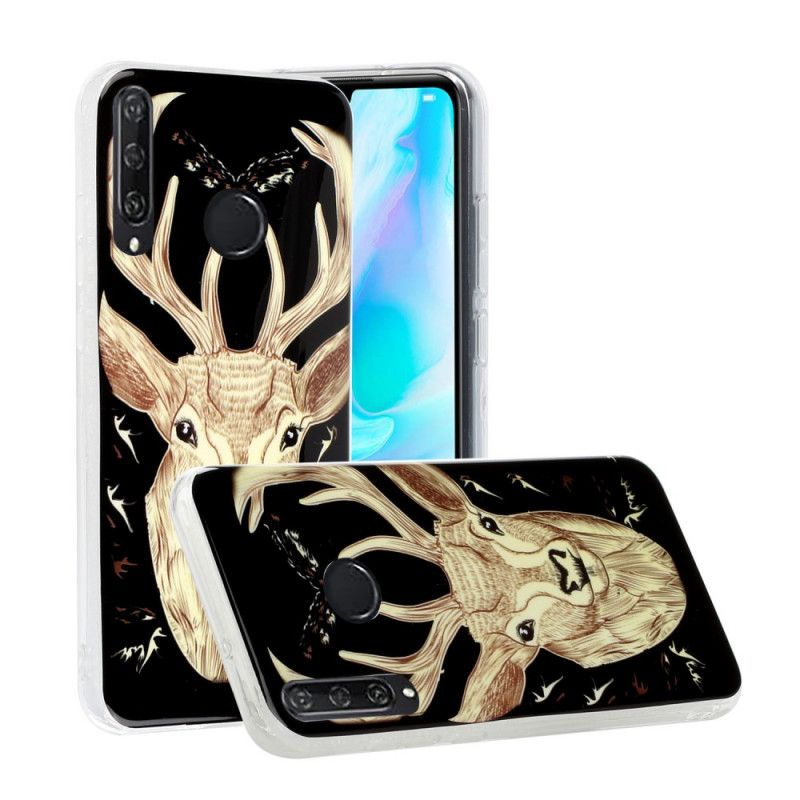 Coque Huawei Y6p Cerf Majestueux Fluorescente