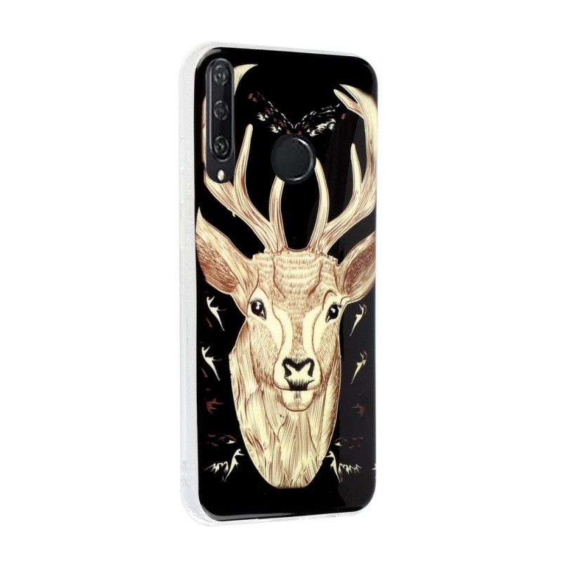 Coque Huawei Y6p Cerf Majestueux Fluorescente