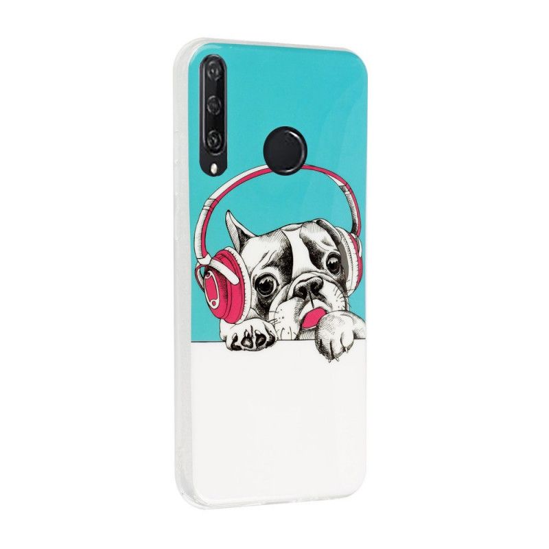 Coque Huawei Y6p Chien Fluorescente