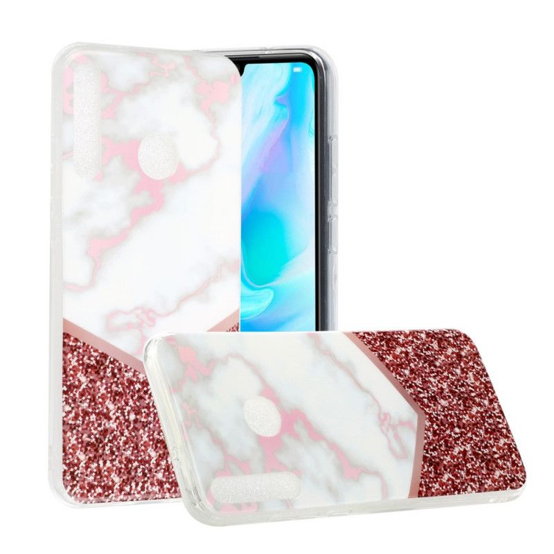 Coque Huawei Y6p Déclinaison Marbre Géométrie