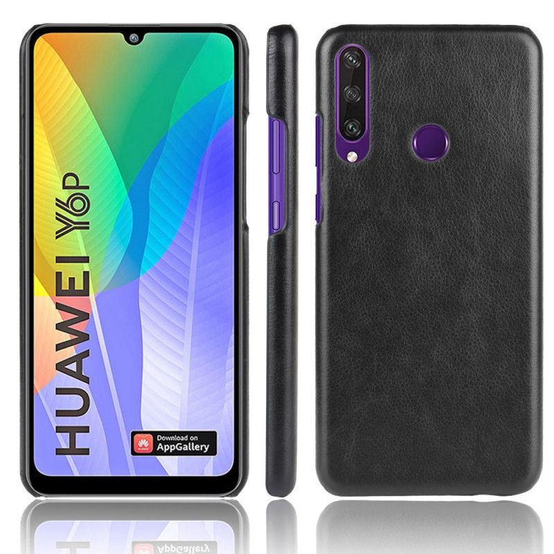 Coque Huawei Y6p Effet Cuir Litchi Performance