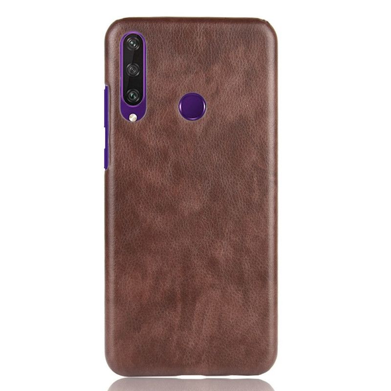 Coque Huawei Y6p Effet Cuir Litchi Performance