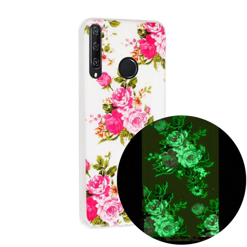 Coque Huawei Y6p Fleurs Liberty Fluorescente