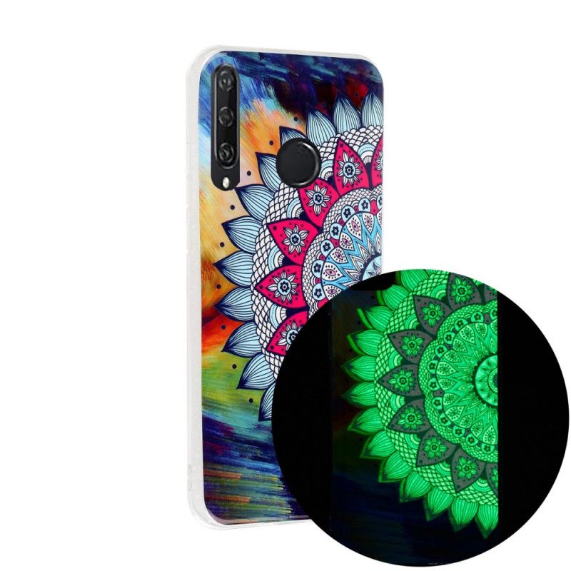 Coque Huawei Y6p Mandala Coloré Fluorescente