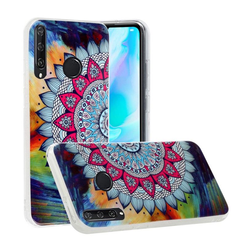 Coque Huawei Y6p Mandala Coloré Fluorescente