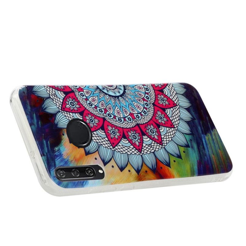 Coque Huawei Y6p Mandala Coloré Fluorescente