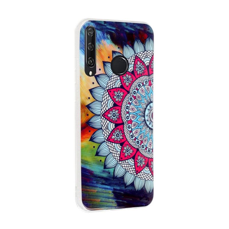 Coque Huawei Y6p Mandala Coloré Fluorescente