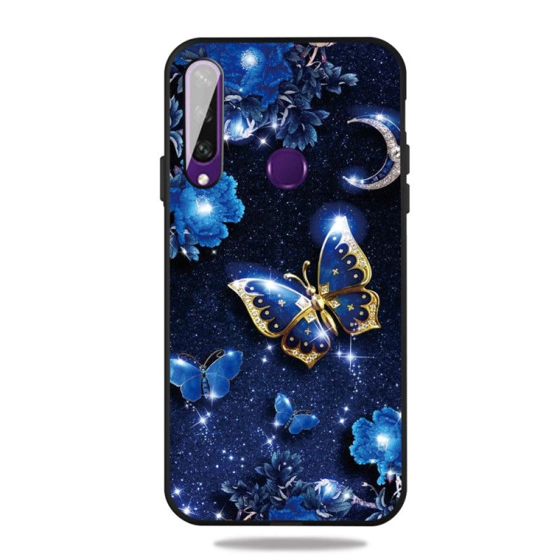 Coque Huawei Y6p Papillon D'or