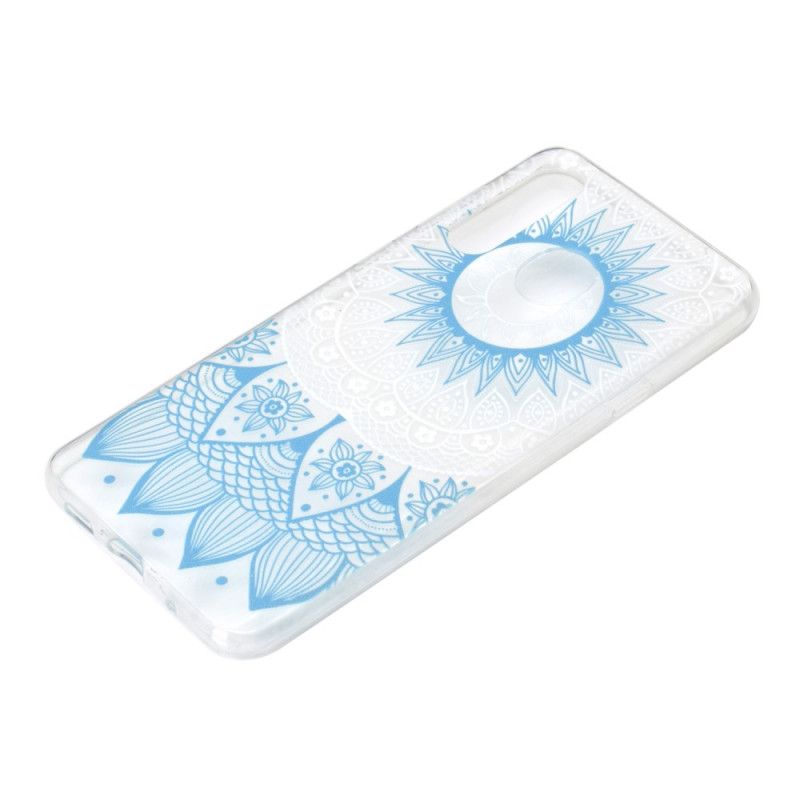 Coque Huawei Y6p Transparente Mandala Coloré